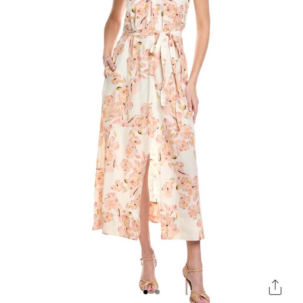 Floral Cream and Pink Women's Skirt